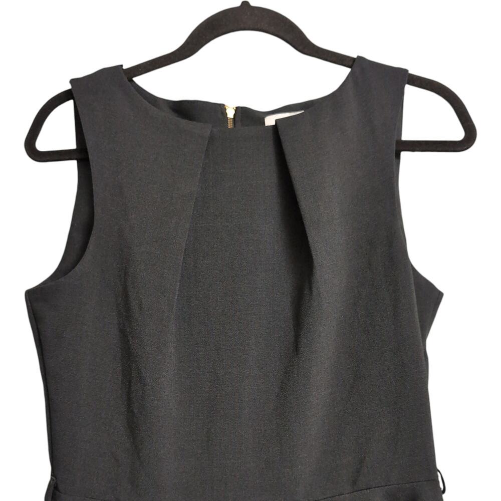 Closet London Black Sleeveless Fit and Flare Pleated Skirt Dress Size 10 - Picture 2 of 11